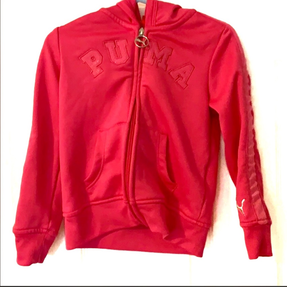 PUMA zippered hoodie 3t pink
